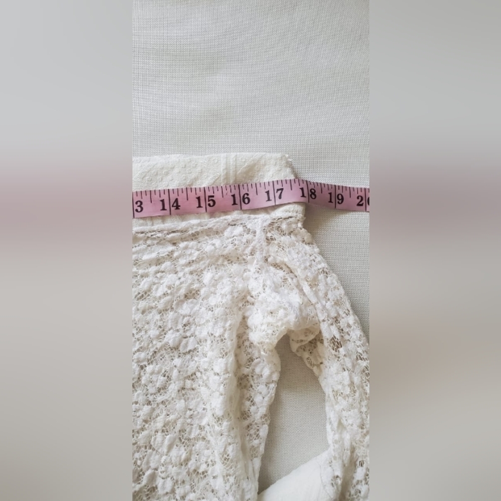 Vintage Sexy Lace Blouse Women Off Shoulder Crochet Flower Elegant Women Dress🌴 - Picture 3 of 6